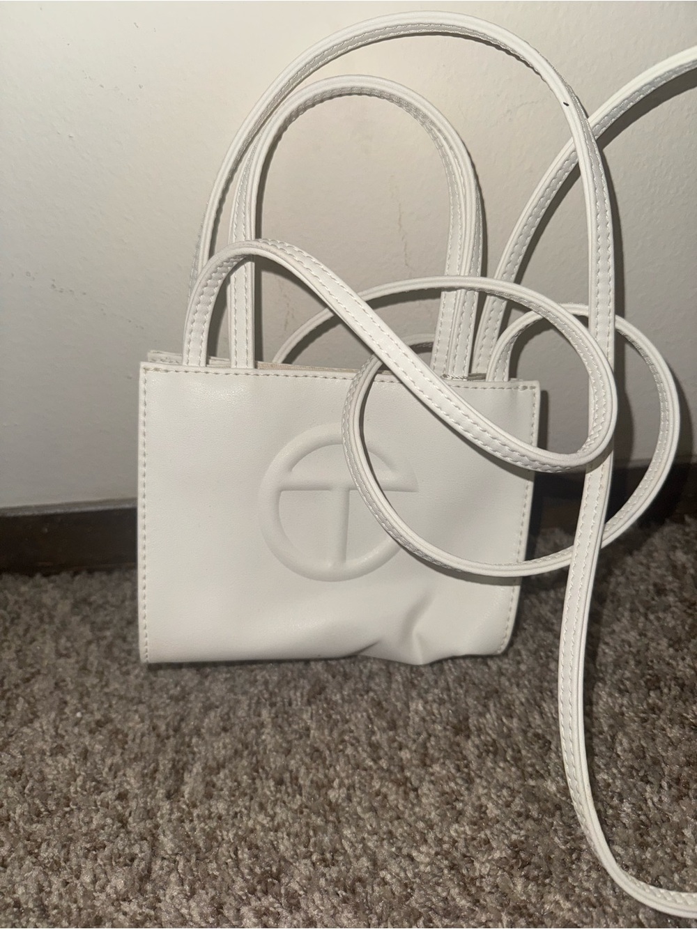 Telfar White Mini Tote Crossbody Satchel - Picture 3 of 3